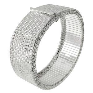 Italian Sterling Silver Cleopatra Bangle Bracelet